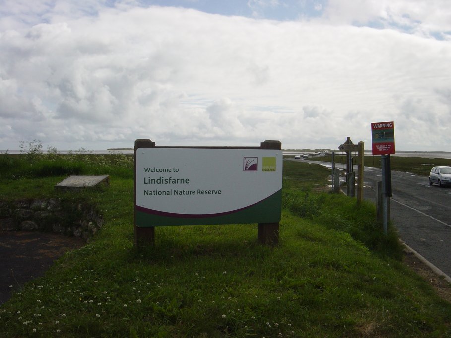 Just about to cross to Lindisfarne